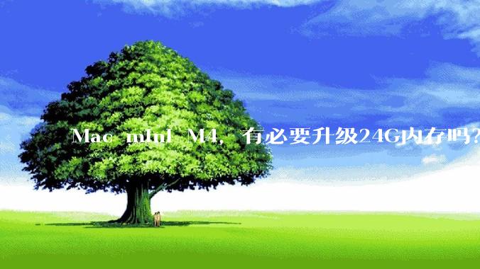 Mac mini M4，有必要升级24G内存吗？
